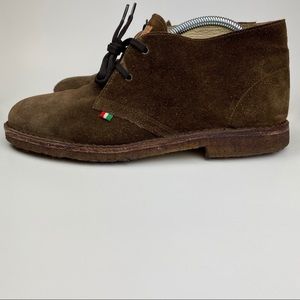 Leonardo Dark Brown Suede Leather Mens Chukka Boot